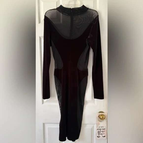 Naked Wardrobe Black Long Sleeve Dress - Picture 4 of 4